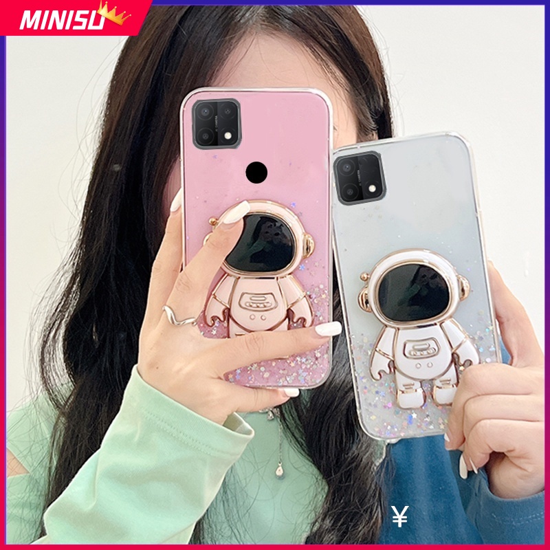 Ốp Điện Thoại Có Giá Đỡ Hình Phi Hành Gia 3D Lấp Lánh Cho OPPO F11 F11Pro F9 F7 F5 A3 A7X A9 A37 A39 A57 A71 A83 A1K