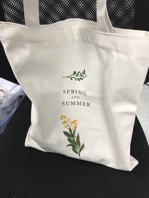 Túi tote ulzzang spring and summer (có sẵn, hình thật)