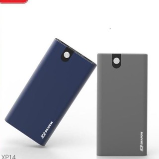 Củ sạc dự phòng powerbank 10000mah xp14 nhôm nguyên khối - 2 cổng sạc - chính hãng drapow - bh 12 tháng