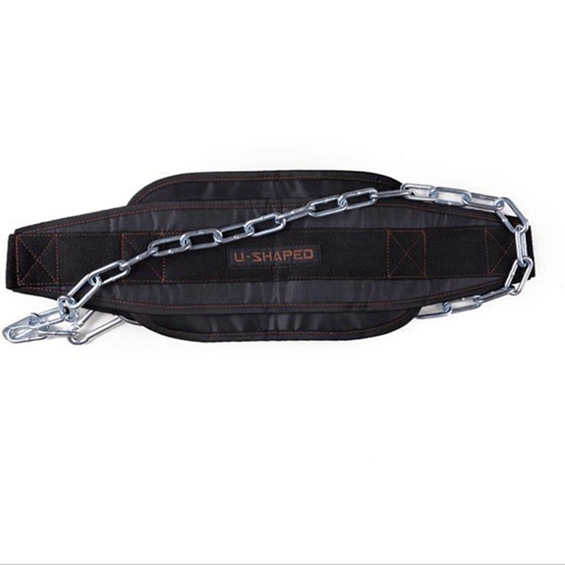Dây Đai Đeo Thắt Lưng Có Móc Xích Bằng Neoprene Hỗ Trợ Nâng Tạ