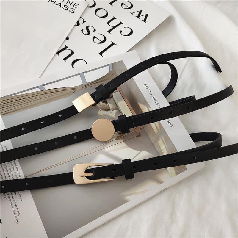 set 3 dây thắt lưng bản nhỏ hàng oder quảng châu