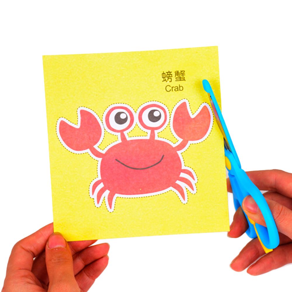 Bộ 96 món kéo cắt giấy thủ công WAPKTY DIY họa tiết trái cây động vật hoạt hình cho trẻ em học mẫu giáo