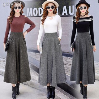❇✖Chân Váy Len Lưng Cao Thời Trang Thu Đông Cho Nữ