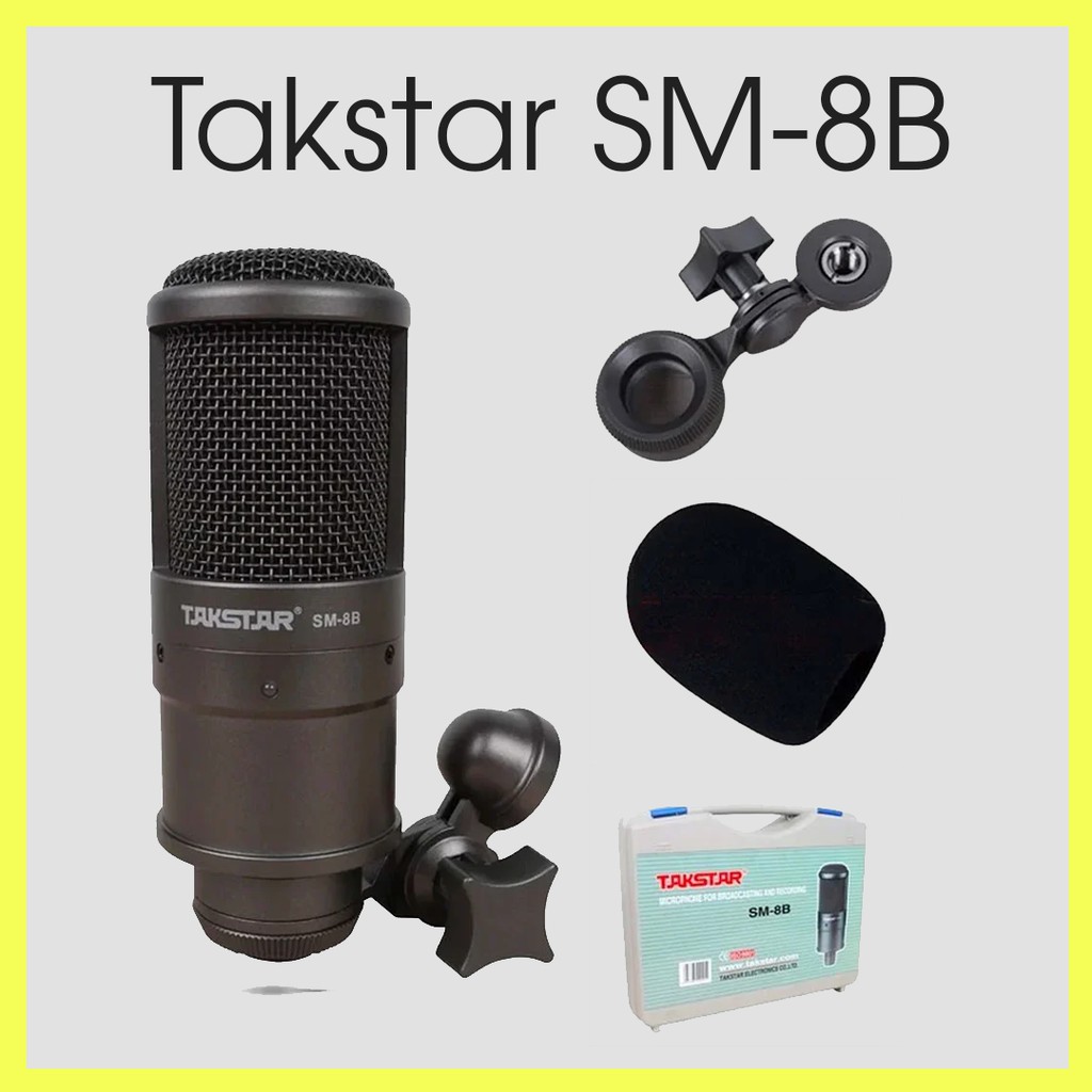 【Chính hãng】Micro thu âm Takstar SM-8B CHUYÊN NGHIỆP BẢO HÀNH 12 tháng 1 đổi 1 (trừ phụ kiện)
