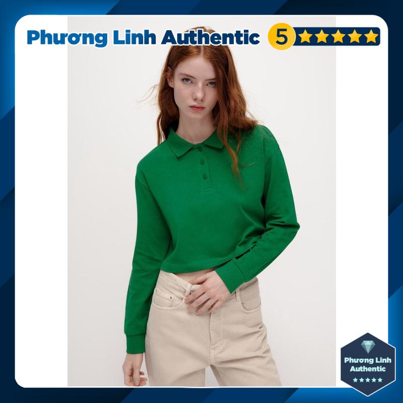Áo Polo dài tay dáng ngắn Zara Auth New Tag có sẵn 4424/825 4424825