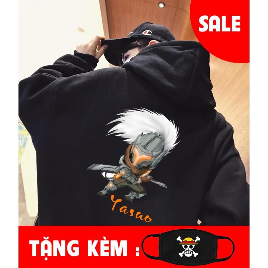 Áo khoác nỉ Yasuo - áo in hình lol giá siêu rẻ nhất vịnh bắc bộ