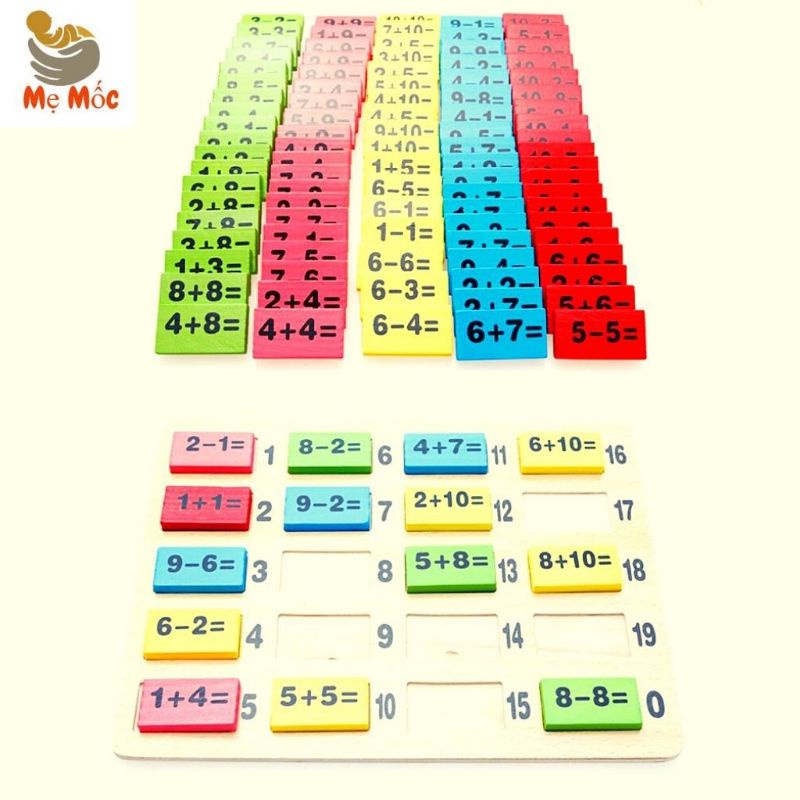 Bộ đồ chơi Domino học toán cho bé 36 chi tiết