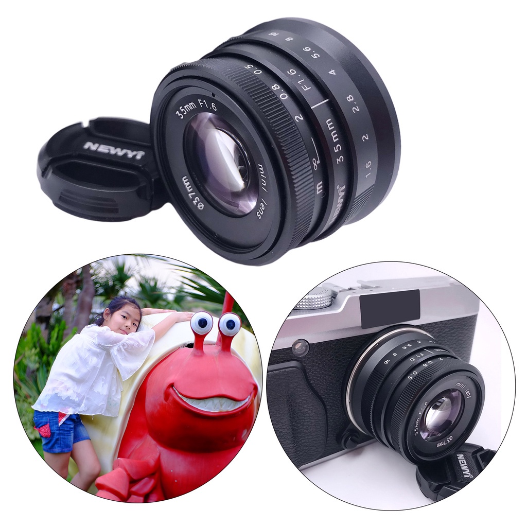 Ống Kính 35mm F / 1.6 Cho Máy Ảnh Fujifilm X Mount X-E1 X-E2 X-A10 X-M X-T1 X-T10