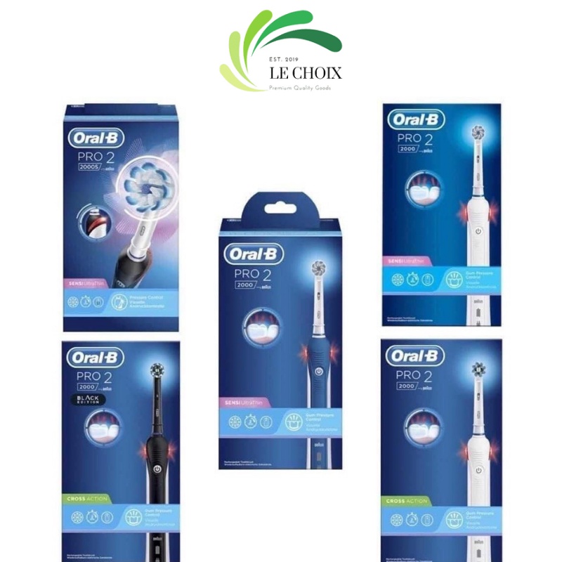 Bàn chải điện Oral-B pro 2000 & Oral B pro 3000 [Hàng Pháp - đủ mẫu] ❤