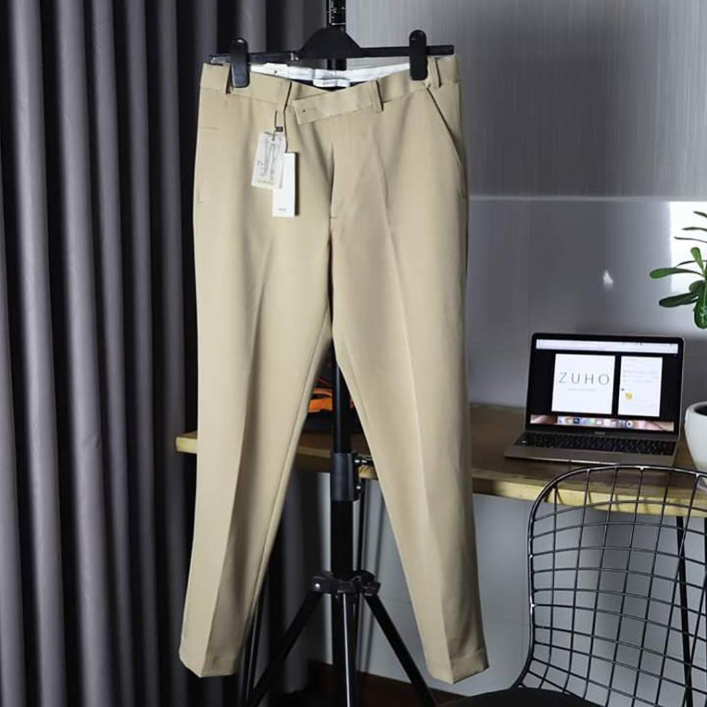 Quần Âu Nam Hàn Quốc Ống Côn Cao Cấp - Full màu: Xanh, đen, xám, kem chất vải co giãn dày dặn, form Slimfit hàn quốc | BigBuy360 - bigbuy360.vn