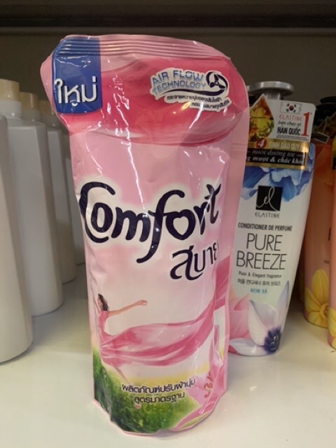 “Mẫu mới” Túi Nước xả vải Comfort Thái Lan dạng túi 580 ml