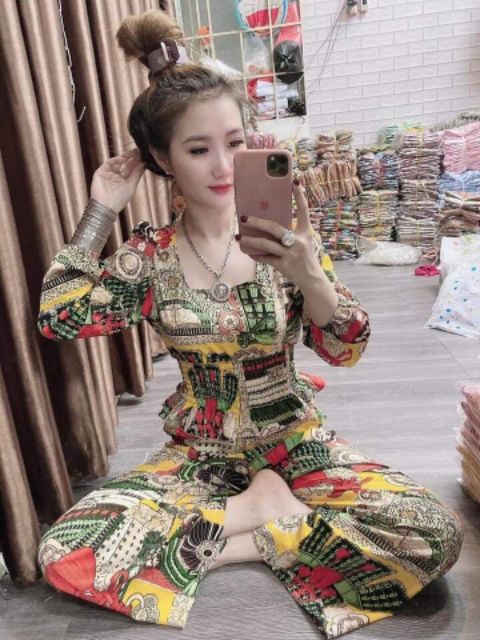 Sét bộ họa tiết thổ cẩm | BigBuy360 - bigbuy360.vn