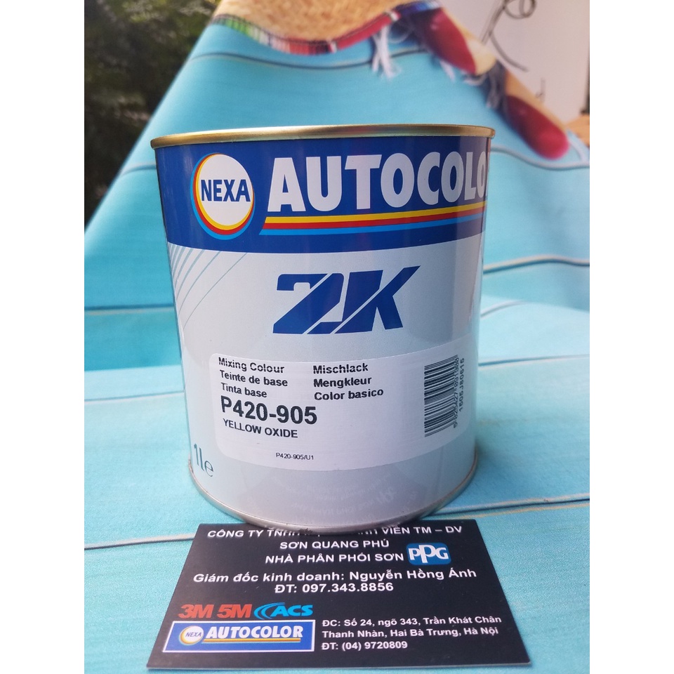 Sơn gốc 2Kmàu vàng Oxide 1L P420-905 Nexa Autocolor