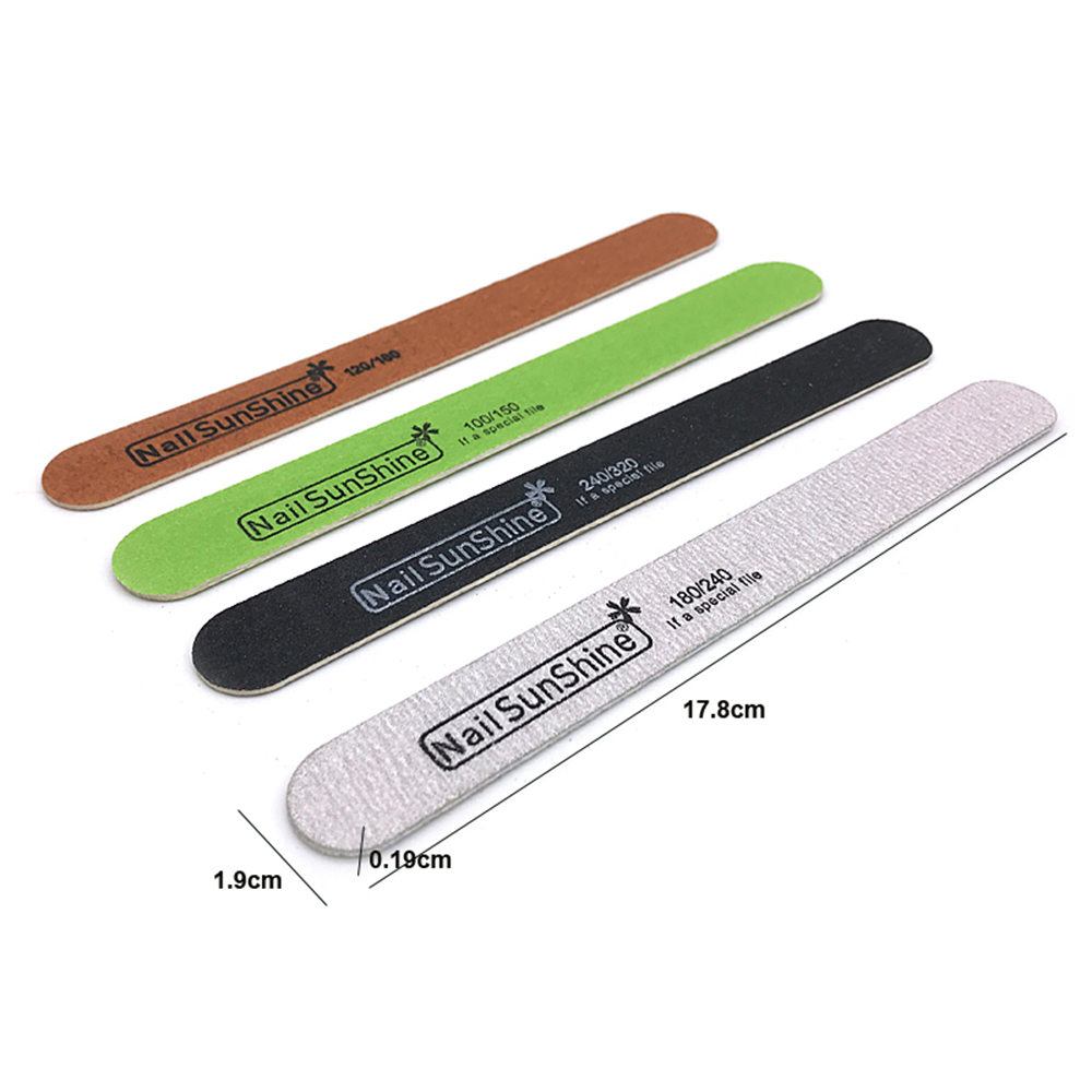❀SIMPLE❀ Portable Wooden Nail Files Professional Nail Care Sanding Buffer Pedicure Manicure Beauty Tools Hot Double Sided