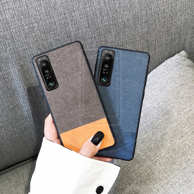 Ốp Điện Thoại Cứng Phối Da Thiết Kế Sang Trọng Cho Sony Xperia 1 10 Xperia1 Xperia10 IV