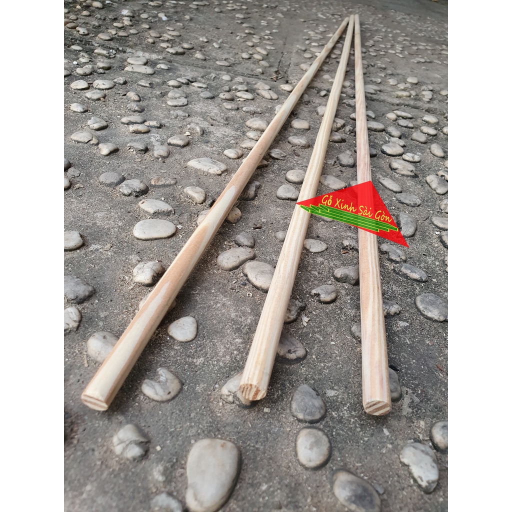 Thanh gỗ thông tròn phi 1cm, dài 1m dùng trang trí, làm decorde, macrame,DIY hoặc dùng làm lồng, chuồng thú cưng...