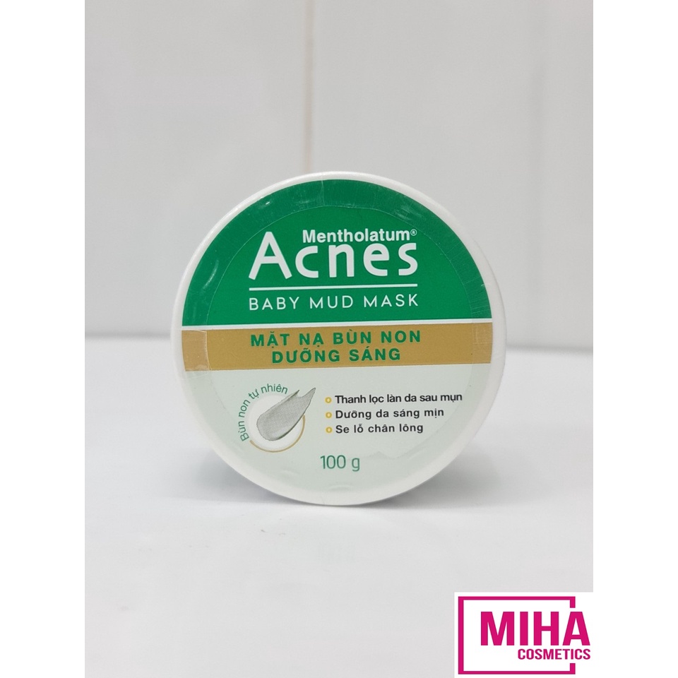 Mặt Nạ Bùn Non Dưỡng Sáng Da Acnes Baby Mud Mask 100g