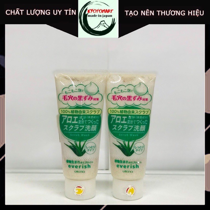 Sữa rửa mặt Everish lô hội Nhật - hạt matxa