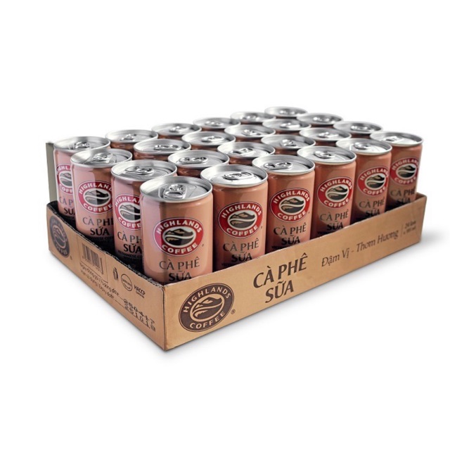 Cà phê sữa - cf đen Highland lon