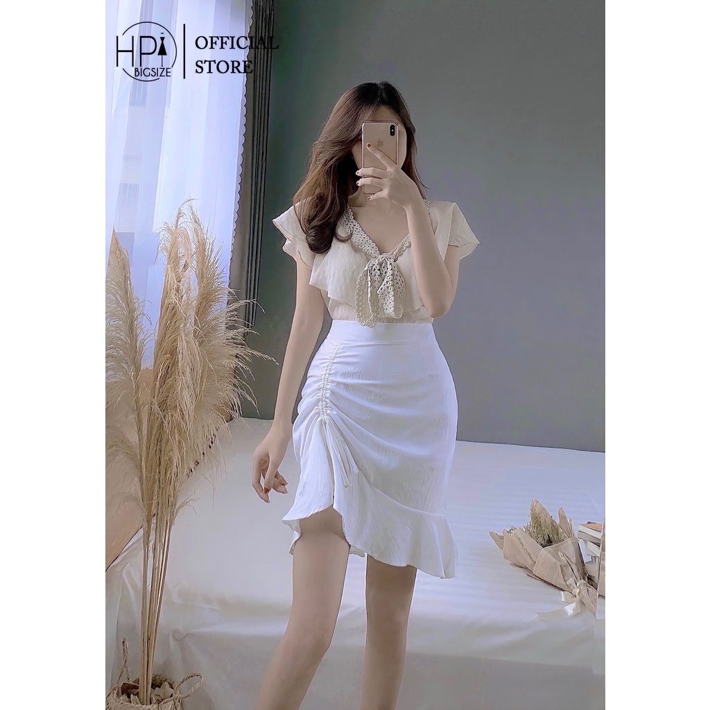 Chân Váy Công Sở Hàng Thiết Kế Dây Rút Đuôi Cá Cho Nữ HP TT-HOT,msf 166