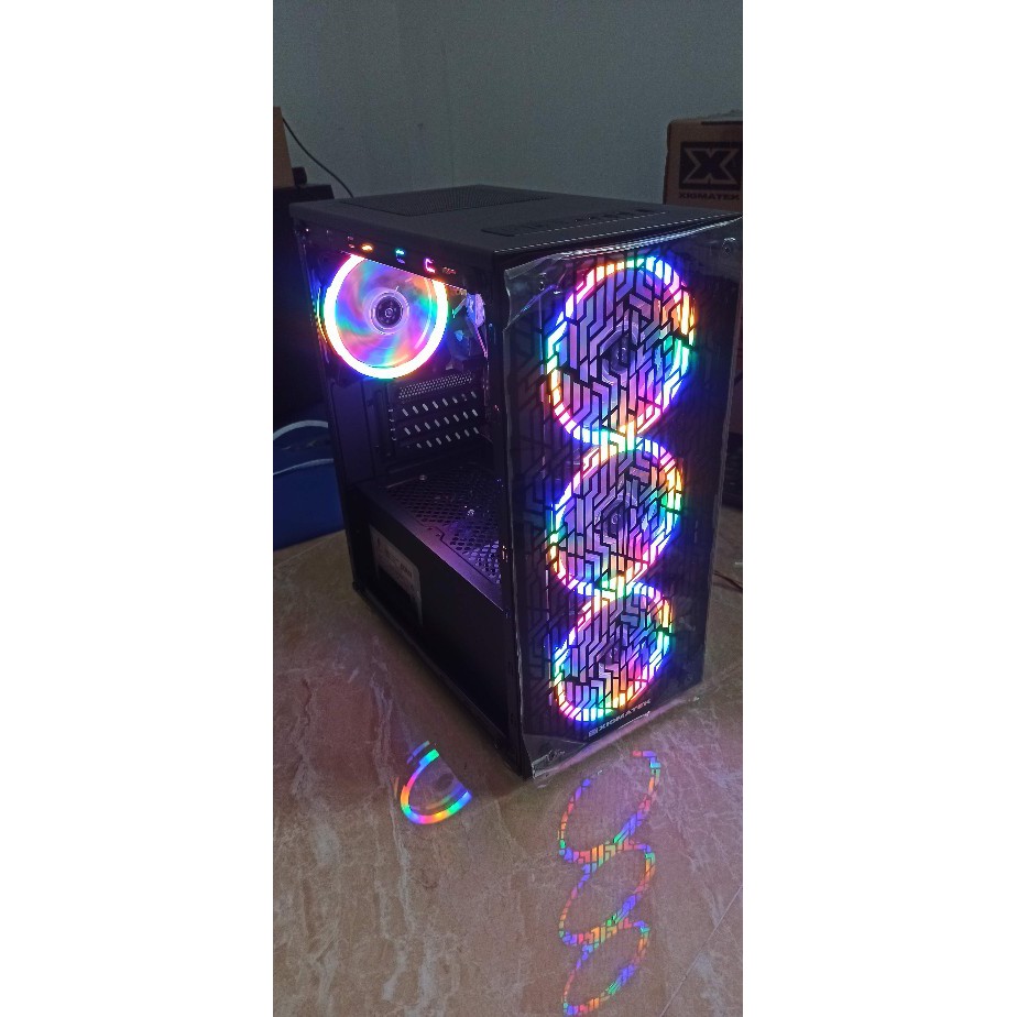 Quạt tản nhiệt pc, fan coolmoon led RGB ,vòng Ring siêu sáng - SIÊU RẺ , Cắm trực tiếp nguồn PC