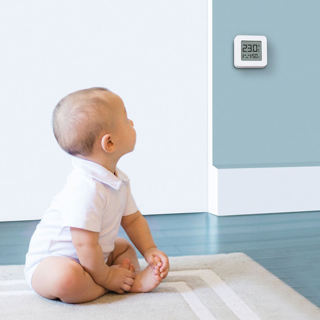 Nhiệt kế Xiaomi Mijia Gen 2, ẩm kế, điều hòa nhiệt độ, độ ẩm trong không khí, độ chính xác cao, bảo hành 12 tháng