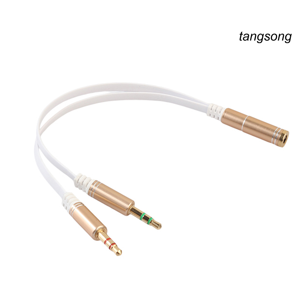 Cáp Chia Âm Thanh Tai Nghe 2 Đầu Dương Sang 1 Đầu Cái Ts-3.5Mm