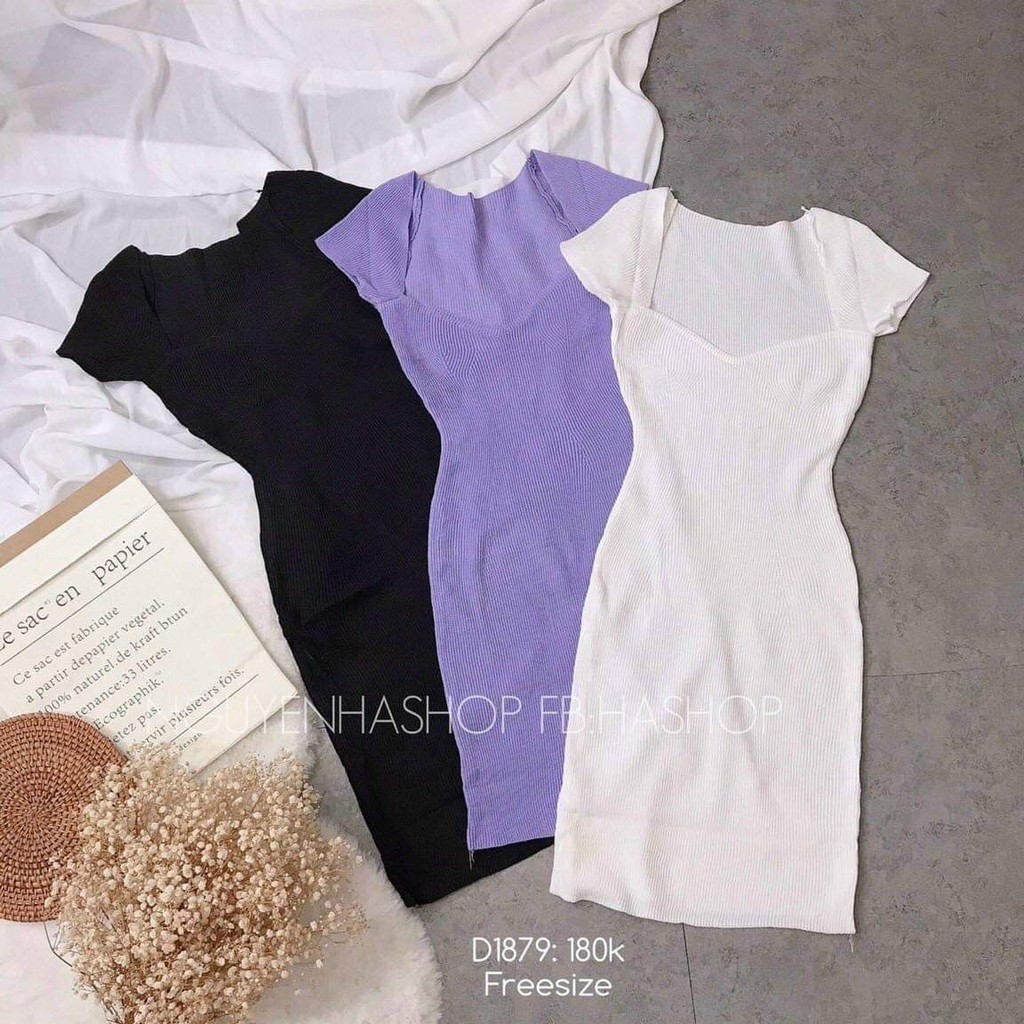 SĂN SALE 6/6 GIẢM GIÁ SÂU Váy body len tăm | BigBuy360 - bigbuy360.vn