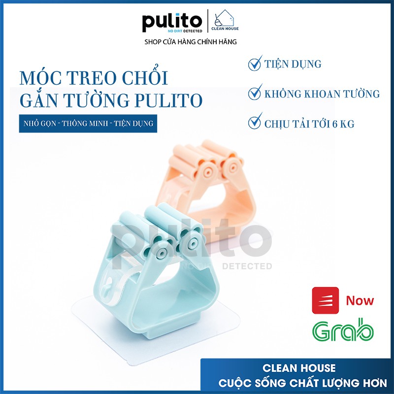 Cài chổi thông minh tiện lợi treo dán tường chịu lực Pulito LS-CC