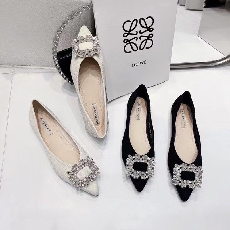 Giày búp bê khoá đá - Bunny Shoes (K791)