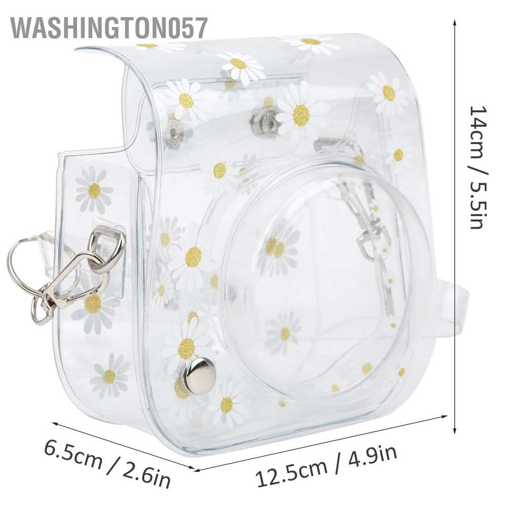 Hàng Hot Túi nhỏ với dây đeo vai làm từ PVC trong suốt đựng máy ảnh Fujifilm Instax 11/9/8 washington057 Hàng giao ngay