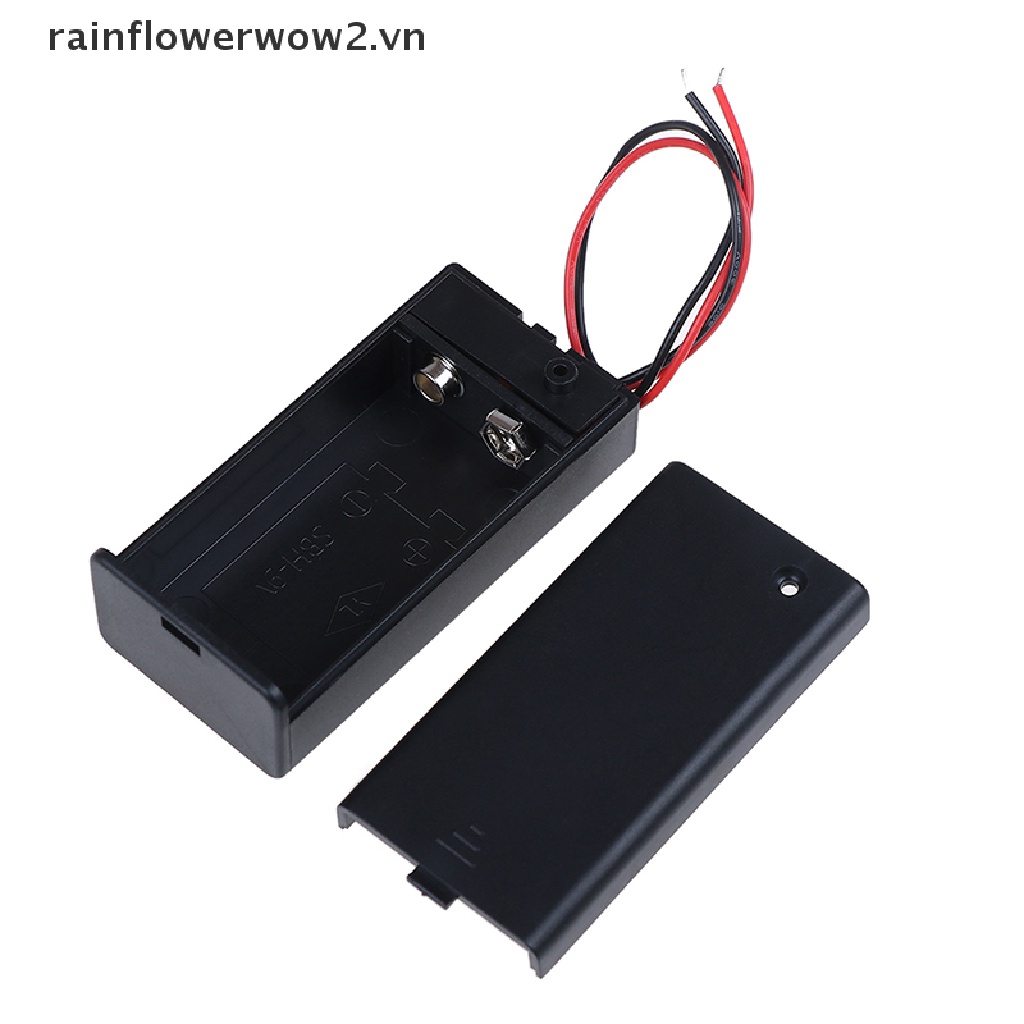 Hộp Đựng Pin 9V Volt PP3 dc Có Dây / Vỏ Bọc Công Tắc