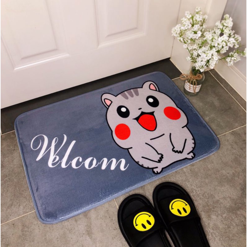 THẢM LAU CHÂN 3D CHỐNG TRƠN TRƯỢT 45cm,x,65cm