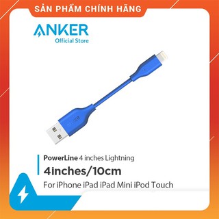 Cáp sạc ANKER PowerLine 4 inches Lightning 1.8m
