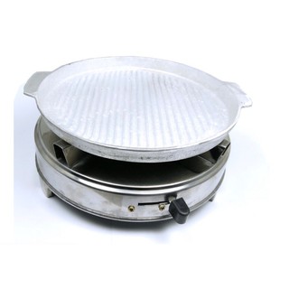 Combo bếp cồn, chảo gang trắng tặng 1 gói cồn khô