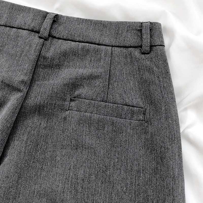 Quần vải ống suông cạp cao ống rộng phong cách Hàn Quốc cực thời trang style sành điệu