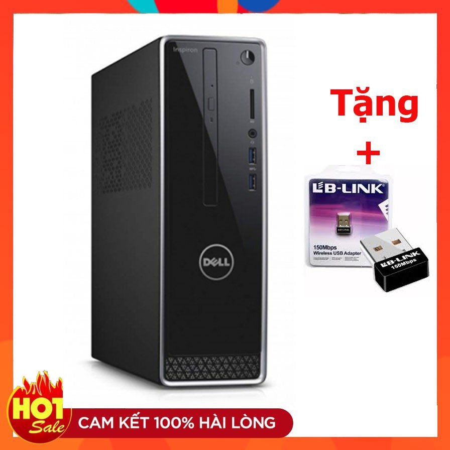 Case máy tính Dell Ram 4G / SSD 120GB / HHD 250GB Dành cho Văn Phòng Và Học Tập - Tặng USB Thu wifi 95
