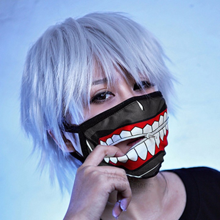 Mặt nạ Kaneki - Khẩu trang vải Kaneki có khóa