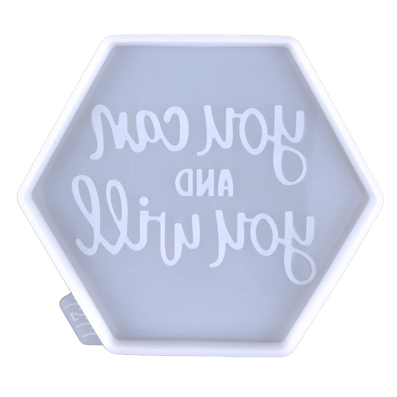 Sa Khuôn Nhựa Hình Lục Giác Sáng Bóng Dùng Làm Móc Khóa / Đồ Trang Sức