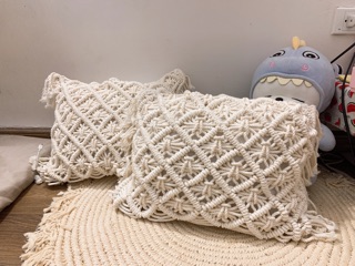 Vỏ gối macrame