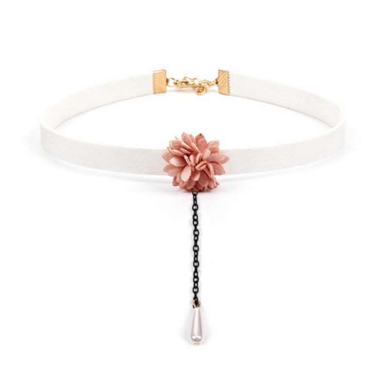 Vòng Cổ Choker Nữ 2 Màu Đen Trắng Dễ Thương và Thời Trang