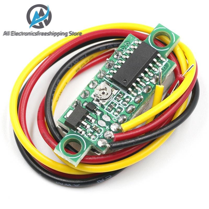 Vôn kế 3 dây màn hình LED 0.28 Inch Dc 0-100v cao cấp tiện dụng | BigBuy360 - bigbuy360.vn