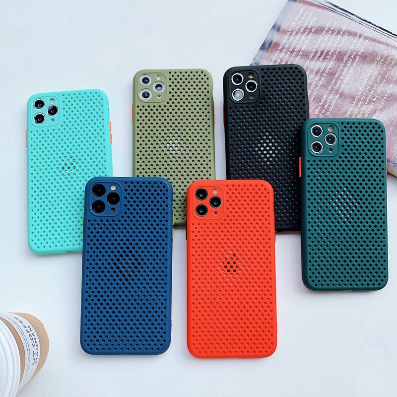 Ốp Điện Thoại TPU Mềm Trơn Tản Nhiệt Thoáng Khí Cho iPhone 14 Pro Max 14 Plus 14 Plus