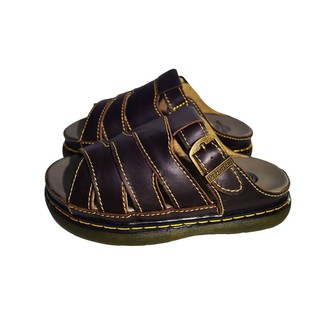 Dép doctor 2007 màu nâu da bò thật. Mã số: DT23