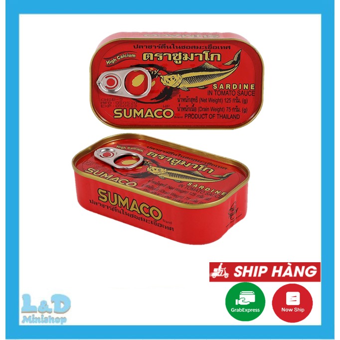 Cá Mòi Sốt Cà Sumaco Thái Lan Hộp 125gr