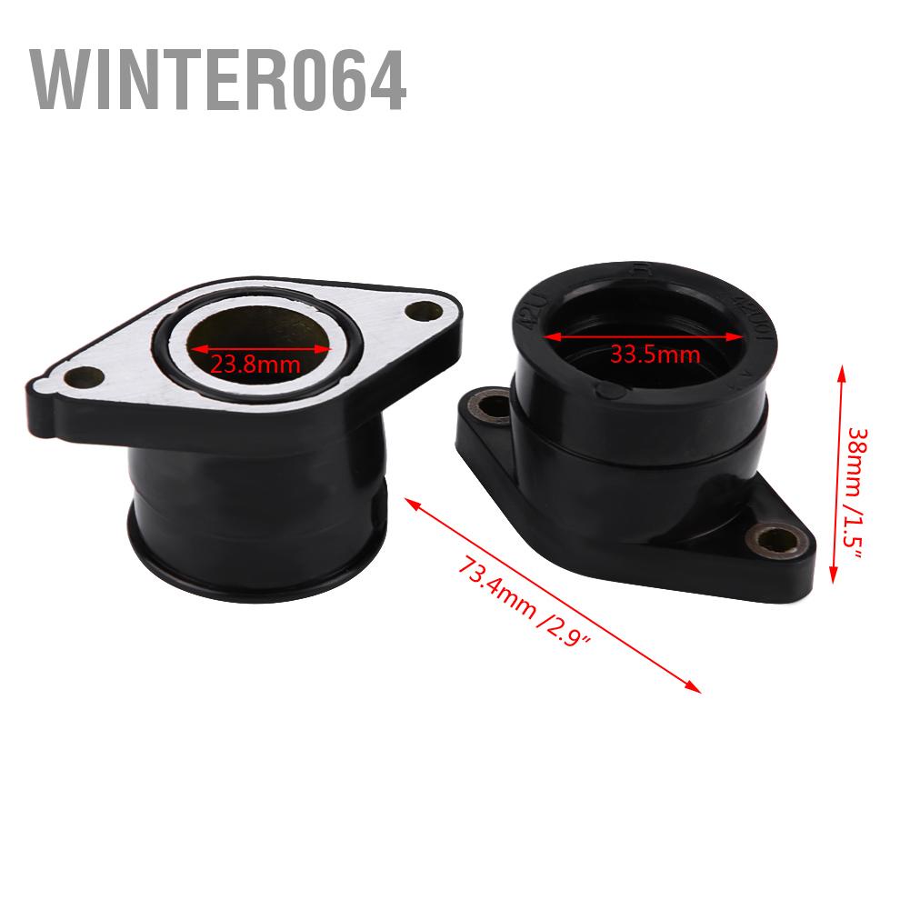 Bộ chế hòa khí 2Psc Carb Intake Manifold Boot cho Yamaha TT350 86-87 XT350 85-00 42U-13596-01-00 Winter064