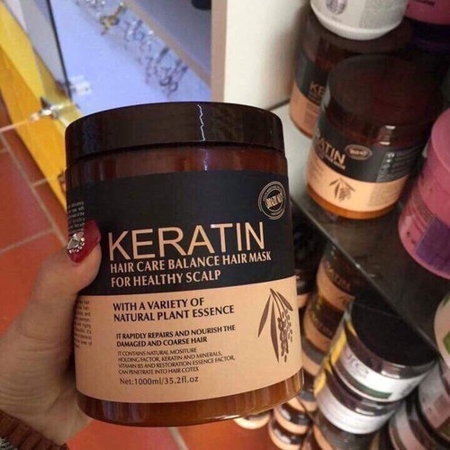 Kem ủ tóc KERATIN COLLAGEN 1000ML LAVENDER BRAZIL NUT -
