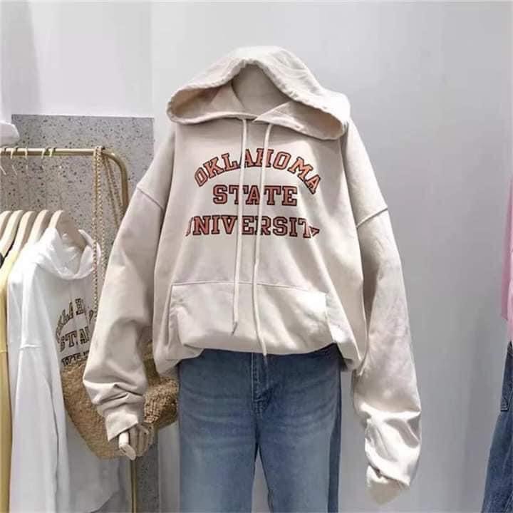 Áo thun hoodie tay dài chất nỉ bông loại 1 cực đẹp