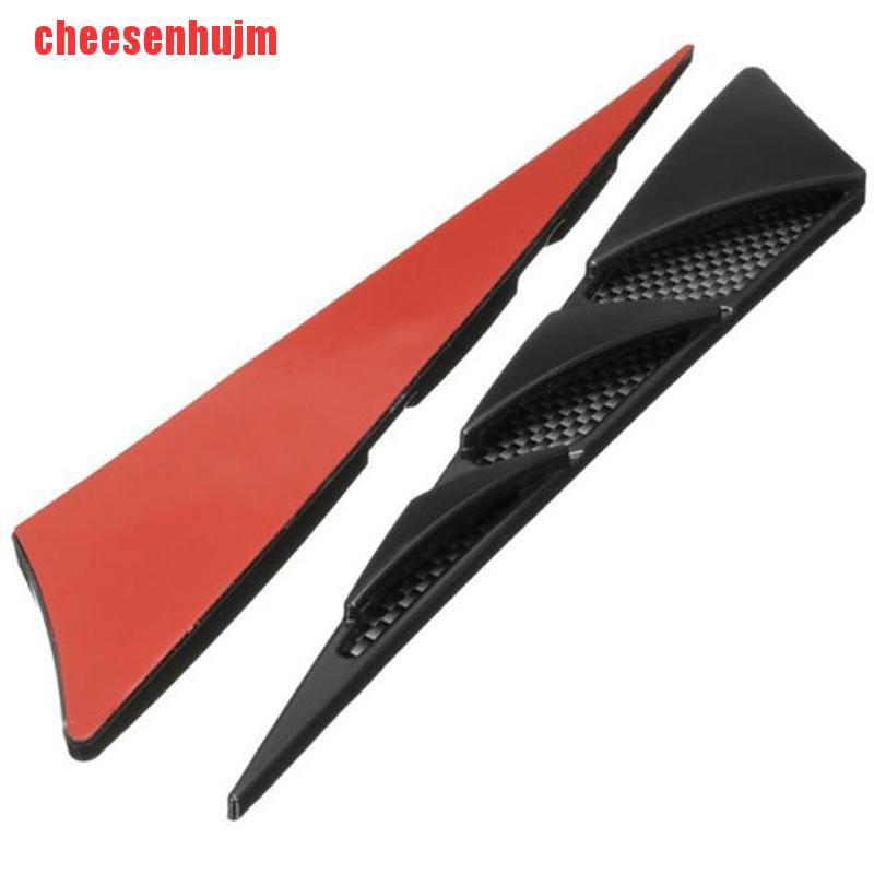 [cheesenhujm]Pair ABS Universal Car Simulation Hood Vent Decor Sporty Side Air Flow Sticker