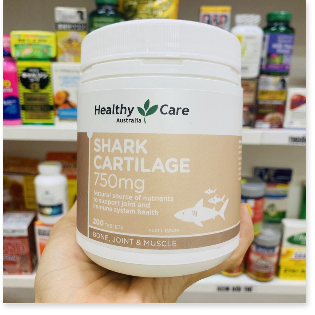 SỤN VI CÁ MẬP - HEALTHY CARE SHARK CARTILAGE 750MG